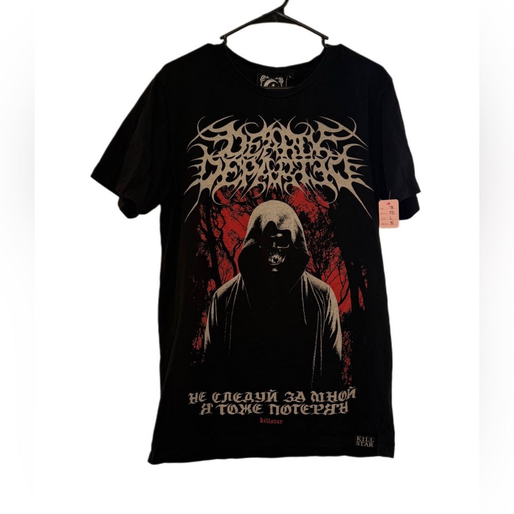 Killstar Unisex Departed Black and Red Graphic Tee